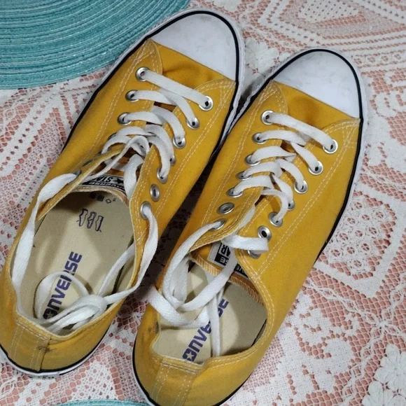 CONVERSE SUNNY MUSTARD 💛 YELLOW SZ 11W / 9M SNEAKERS... - Picture 2 of 9